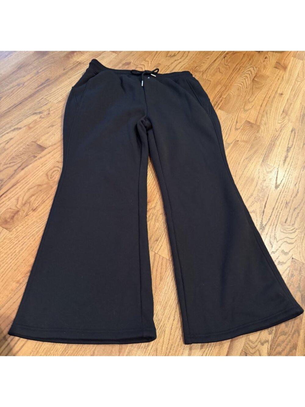 HALARA WOMENS BLACK FLARE LEG JOGGER PANTS PULL ON XL